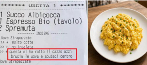 Riccione, torna a lavoro il cameriere 17enne dello scontrino con lo "sputo nelle uova": "Va perdonato, è giovane" Riccione, torna a lavoro il cameriere 17enne dello scontrino con lo "sputo nelle uova": "Va perdonato, è giovane"