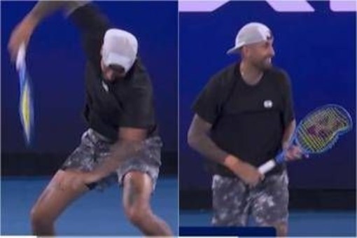 Kyrgios, show al 'Million Dollar 1 Point Slam': viene eliminato e spacca racchetta Kyrgios, show al 'Million Dollar 1 Point Slam': viene eliminato e spacca racchetta