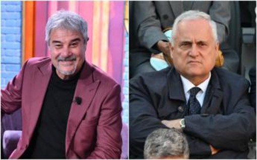 Lazio, la battuta choc di Pino Insegno. Il web: "Ha augurato morte a Lotito" Lazio, la battuta choc di Pino Insegno. Il web: "Ha augurato morte a Lotito"