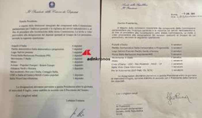 Rai, La Russa e Fontana scrivono ai gruppi: "Entro 8 luglio i nomi dei nuovi membri della Vigilanza" Rai, La Russa e Fontana scrivono ai gruppi: "Entro 8 luglio i nomi dei nuovi membri della Vigilanza"