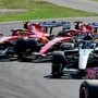 Gp Monza, scintille alla partenza: contatto Leclerc-Hamilton, poi Charles finisce a muro