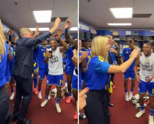 Curacao fa festa ai Mondiali, il re e la regina ballano con la squadra Curacao fa festa ai Mondiali, il re e la regina ballano con la squadra