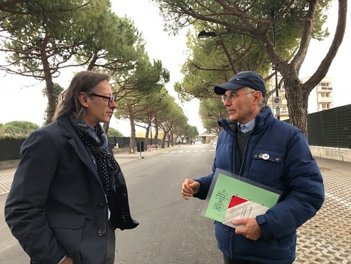 Il WWF in visita ad Albenga: sopralluogo in Via Einaudi e piazza Matteotti