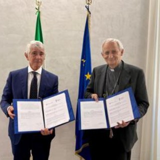 Firmato protocollo d'intesa tra Abodi e Zuppi per la riqualificazione degli oratori nelle aree disagiate Firmato protocollo d'intesa tra Abodi e Zuppi per la riqualificazione degli oratori nelle aree disagiate