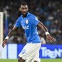 Napoli, lesione di primo grado all'adduttore lungo della coscia destra per Anguissa Napoli, lesione di primo grado all'adduttore lungo della coscia destra per Anguissa