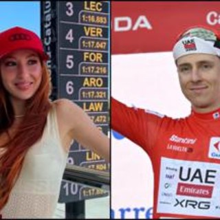 Vuelta, l'influencer ci prova con Pogacar: "Che carino...". I giornalisti protestano