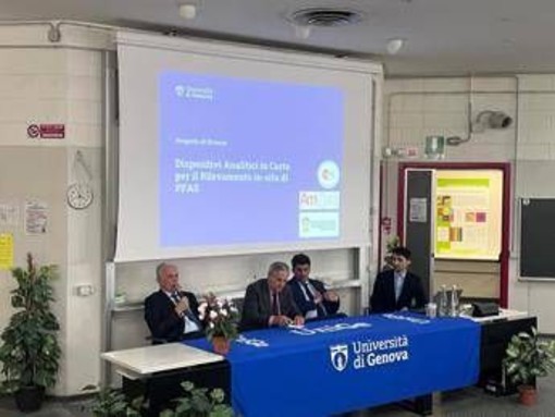 Ambiente, Università Genova-AmSpec Italia-Conou presentano progetto per rilevamento rapido Pfas Ambiente, Università Genova-AmSpec Italia-Conou presentano progetto per rilevamento rapido Pfas