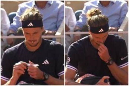 Zverev, pausa insulina contro Cobolli in finale Roland Garros Zverev, pausa insulina contro Cobolli in finale Roland Garros