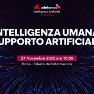 'Intelligenza umana, supporto artificiale', focus il 27/11 a Roma a Palazzo informazione 'Intelligenza umana, supporto artificiale', focus il 27/11 a Roma a Palazzo informazione