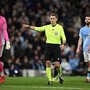 Manchester City-Real Madrid, braccio di Silva in area: espulsione e calcio di rigore