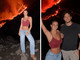 Diletta Leotta, la foto davanti all'Etna in eruzione scatena la polemica: "Cattivo esempio"