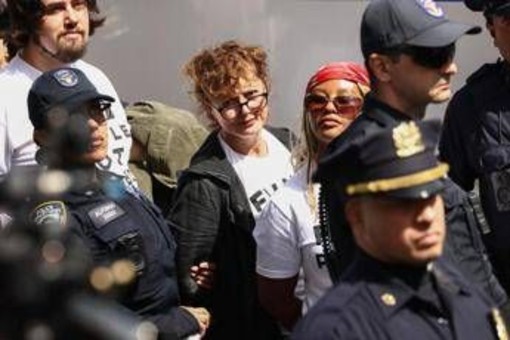 Proteste all'Onu contro Netanyahu, fermata Susan Sarandon