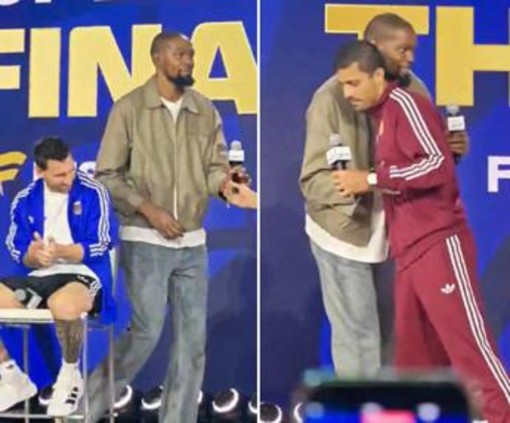 Messi 'ignorato' da Durant, De la Fuente fischiato: la conferenza show prima della finale dei Mondiali Messi 'ignorato' da Durant, De la Fuente fischiato: la conferenza show prima della finale dei Mondiali