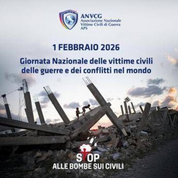 Anvcg e Anci, l’Italia si illumina di blu per chiedere stop alle bombe sui civili Anvcg e Anci, l’Italia si illumina di blu per chiedere stop alle bombe sui civili