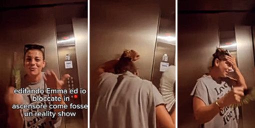 Emma bloccata in ascensore, il video diventa virale: "Tutte a me succedono..." Emma bloccata in ascensore, il video diventa virale: "Tutte a me succedono..."