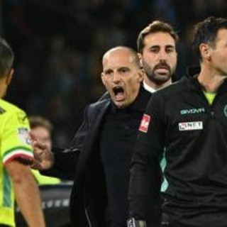 Stangata per Allegri, due giornate di squalifica e multa. Il Napoli fa ricorso