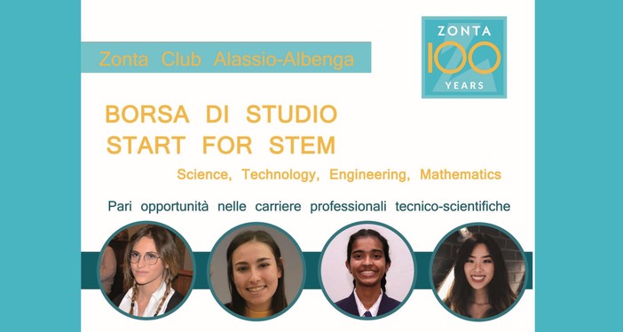 Dallo Zonta Club Alassio Albenga una Borsa di Studio denominata “Start for Stem" Dallo Zonta Club Alassio Albenga una Borsa di Studio denominata “Start for Stem"