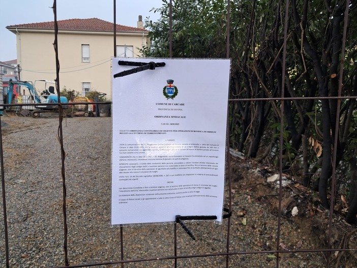 Carcare, completata la rimozione degli ordigni bellici: nel pomeriggio verrà ristabilita la regolare viabilità