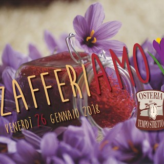 Lo Zafferano di Albenga protagonista di una serata speciale all’Osteria del Tempo Stretto